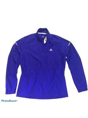 ADIDAS Clima Proof Womens S Purple Long Sleeve Top Performance 1/4 Zip
